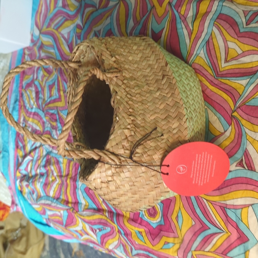 COPY - Opal House Target small Palm leaf storage basket new